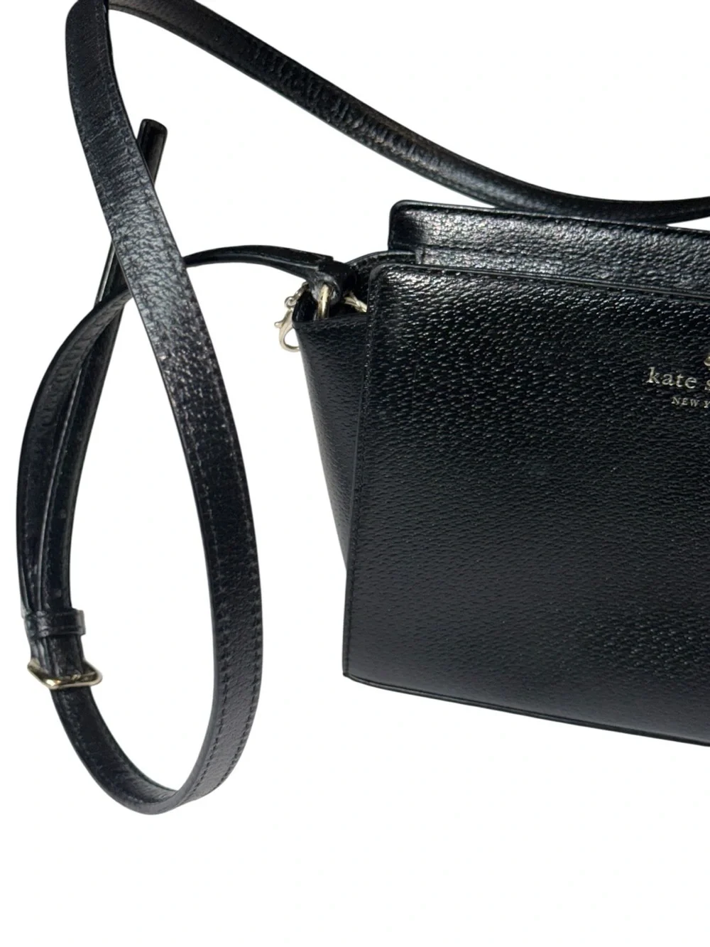 kate spade Black Pebbled Leather Small Crossbody Shoulder Bag